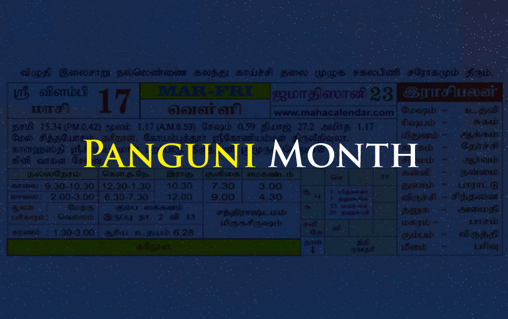 Panguni Month